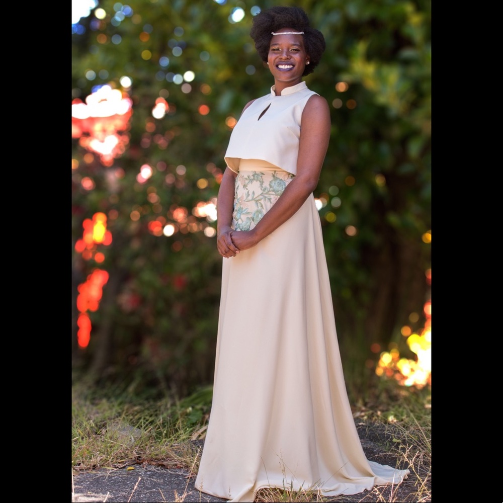 Two Piece Beach Wedding Dress